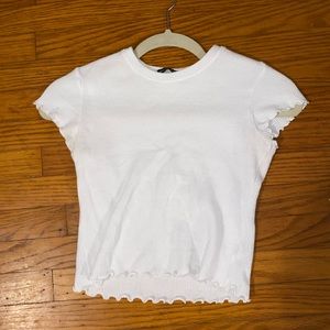White crop top